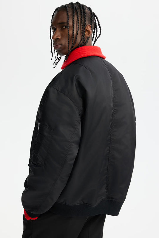 Black MA-1 Bomber Jacket – Classic Flight Jacket